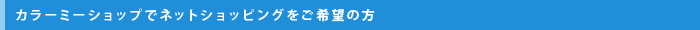 カラーミーショップでネットショッピングをご希望の方