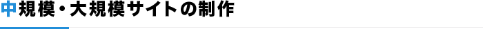 中規模・大規模サイトの制作