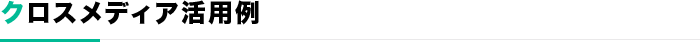 クロスメディア活用例