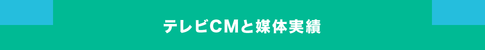 テレビCMと媒体実績